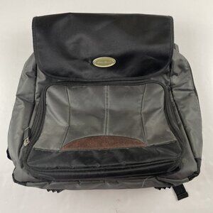 Eddie Bauer First Adventure Cascade  Diaper Bag Backpack Gray Insulated Pockets